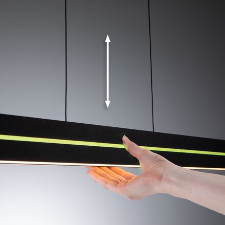 PAULMANN LED závěsné svítidlo Raiko RGBW+ stmívatelné / 19W / 6W černá