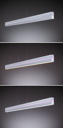 PAULMANN LED závěsné svítidlo Raiko RGBW+ stmívatelné / 19W / 6W stříbrná mat