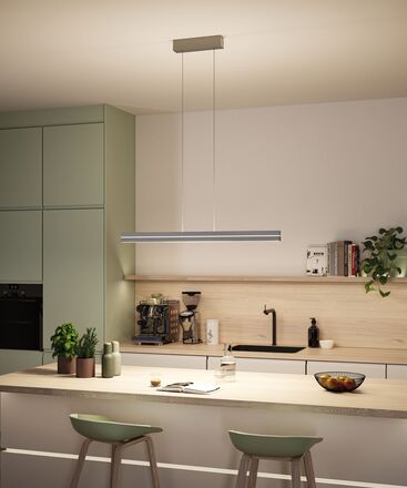 PAULMANN LED závěsné svítidlo Raiko RGBW+ stmívatelné / 19W / 6W stříbrná mat