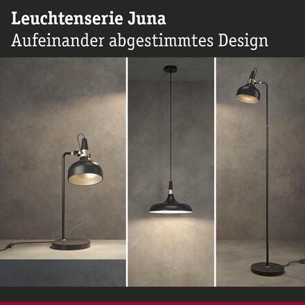 PAULMANN Stolní lampa Juna E14 max. 20W černá mat, šampaň kov