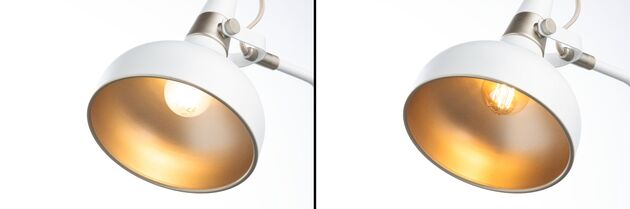 PAULMANN Stojací svítidlo Juna E14 max. 20W bílá mat/šampaň kov