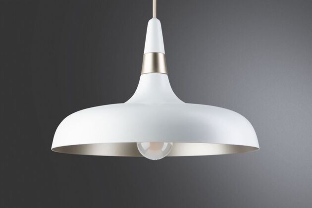 PAULMANN Závěsné svítidlo Juna E27 max. 20W šampaň/bílá mat stmívatelné kov