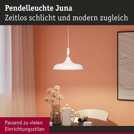 PAULMANN Závěsné svítidlo Juna E27 max. 20W šampaň/bílá mat stmívatelné kov