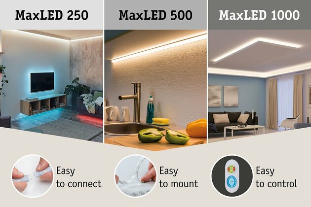 PAULMANN MaxLED 250 LED Strip Smart Home Zigbee RGBW s krytím základní sada 1,5m IP44 9W 30LEDs/m 24VA