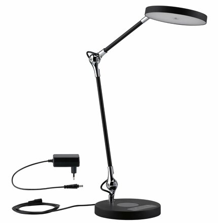 PAULMANN LED stolní lampa na psací stůl Numis 11W Qi nabíjení telefonu WhiteSwitch 2.700-6.500K 789.10