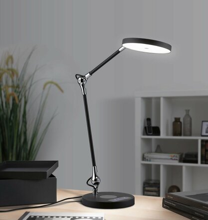 PAULMANN LED stolní lampa na psací stůl Numis 11W Qi nabíjení telefonu WhiteSwitch 2.700-6.500K 789.10