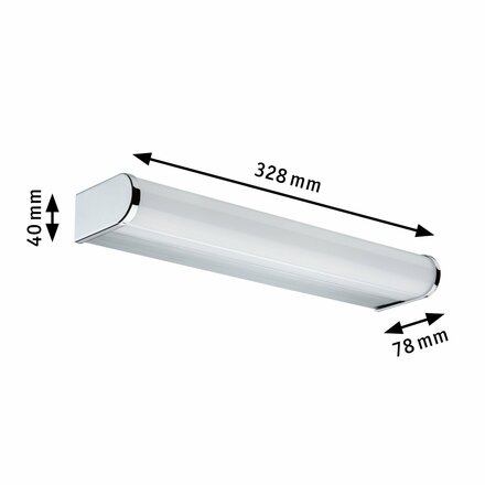 PAULMANN HomeSpa LED svítidlo k zrcadlu Arneb IP44 chrom 6,5W WhiteSwitch 2700K 789.43