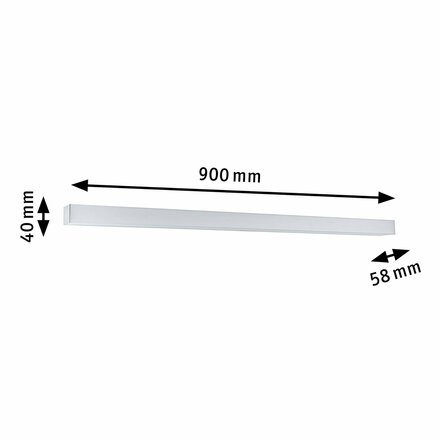 PAULMANN HomeSpa LED svítidlo k zrcadlu Tova IP44 kov akryl měnitelná bílá 2.700K 789.45