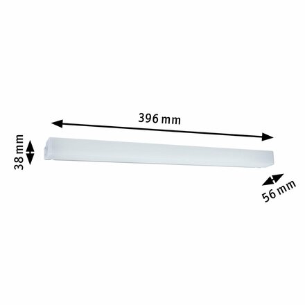 PAULMANN HomeSpa LED svítidlo k zrcadlu Luno IP44 hliník 8W WhiteSwitch 2700K 789.49