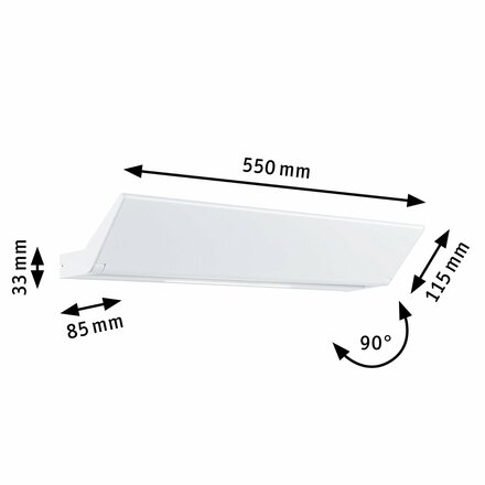 PAULMANN LED nástěnné svítidlo 3-krokové-stmívatelné Ranva 2700K / 230V 13 / 1x2W stmívatelné bílá mat