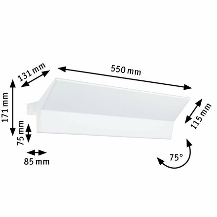 PAULMANN LED nástěnné svítidlo 3-krokové-stmívatelné Stine 2700K / 230V 13 / 1x4W stmívatelné bílá mat