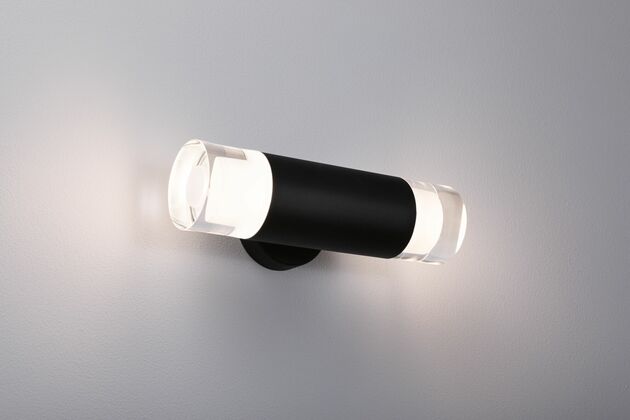 PAULMANN Selection Bathroom nástěnné svítidlo Kame IP44 3000K 230V 2x4W černá