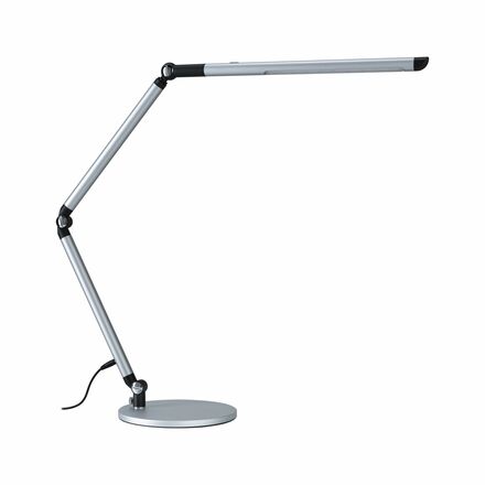 PAULMANN LED stolní lampa na psací stůl 3-krokové-stmívatelné flexibilní rameno CCT 9,5W stříbrná mat