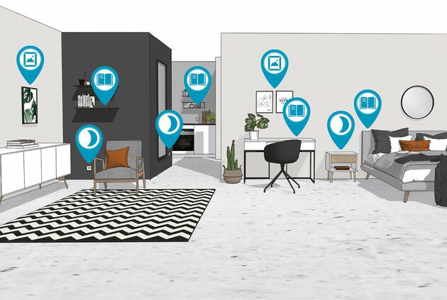 PAULMANN LED stolní lampa na psací stůl 3-krokové-stmívatelné flexibilní rameno CCT 9,5W stříbrná mat