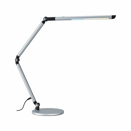 PAULMANN LED stolní lampa na psací stůl 3-krokové-stmívatelné flexibilní rameno CCT 9,5W stříbrná mat