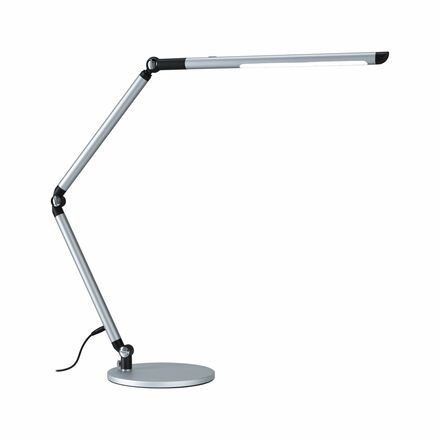 PAULMANN LED stolní lampa na psací stůl 3-krokové-stmívatelné flexibilní rameno CCT 9,5W stříbrná mat