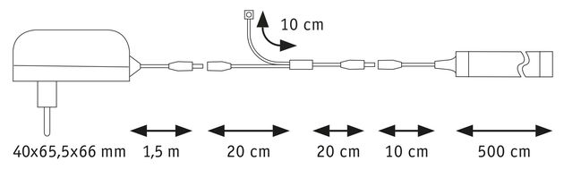 PAULMANN SimpLED LED Strip Delta kompletní sada 5m s krytím 18W 660lm/m 3000K