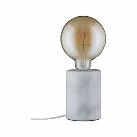 Paulmann stolní lampa Neordic Nordin 1-ramenné bílá/mramor 796.01 P 79601