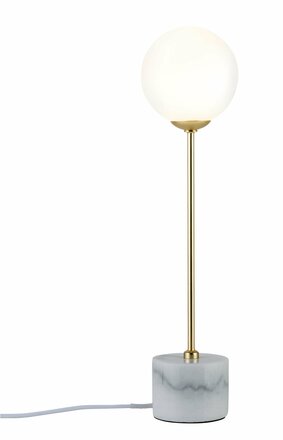 Paulmann stolní lampa Neordic Moa 1-ramenné mramor bílá/zlatá mat 796.61 P 79661