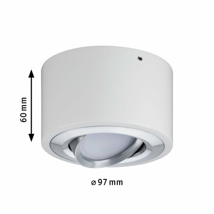 Paulmann LED stropní svítidlo Argun 1-ramenné 4,8W bílá mat/hliník kartáčovaný 797.08 P 79708