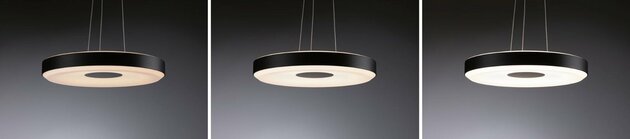PAULMANN LED závěsné svítidlo Smart Home Zigbee Puric Pane 2700K 11 / 1x7W černá/šedá stmívatelné