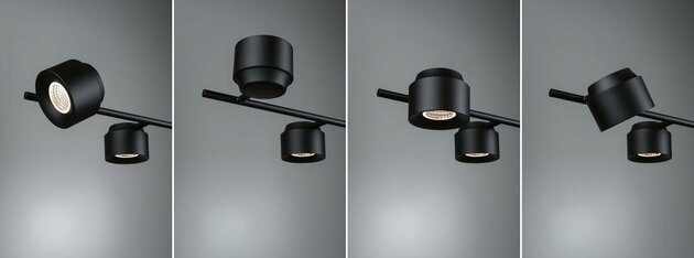 PAULMANN LED závěsné svítidlo Smart Home Zigbee Puric Pane 6x6W černá