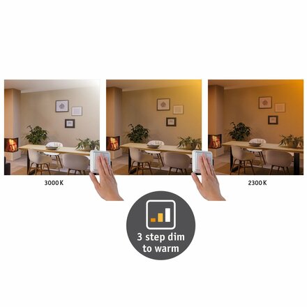 PAULMANN Carpo LED Panel 170mm kruhové 10,2W bílá mat s funkcí stmívání 3000-2300K 797.90 P 79790