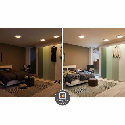 PAULMANN Carpo LED Panel 170mm kruhové 10,2W bílá mat s funkcí stmívání 3000-2300K 797.90 P 79790