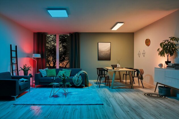 PAULMANN LED Panel SmartHome Zigbee Amaris hranaté 595x295mm 22W RGBW 2.700K bílá mat 798.08