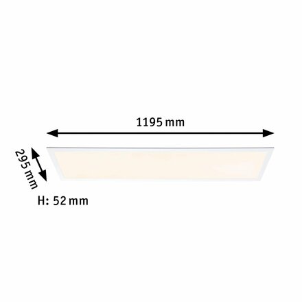 PAULMANN LED Panel SmartHome Zigbee Amaris hranaté 1.195x295mm 35W RGBW 2.700K bílá mat 798.10