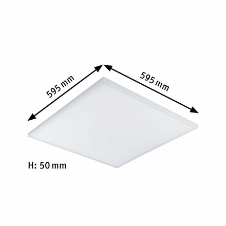 PAULMANN LED Panel Velora 3-krokové-stmívatelné 595x595mm 34W 3.000K 798.22