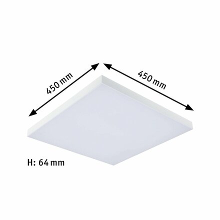 PAULMANN LED Panel Velora Rainbow dynamicRGBW hranaté 450x450mm 2110lm RGBW bílá