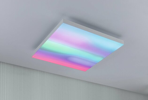 PAULMANN LED Panel Velora Rainbow dynamicRGBW hranaté 450x450mm 2110lm RGBW bílá