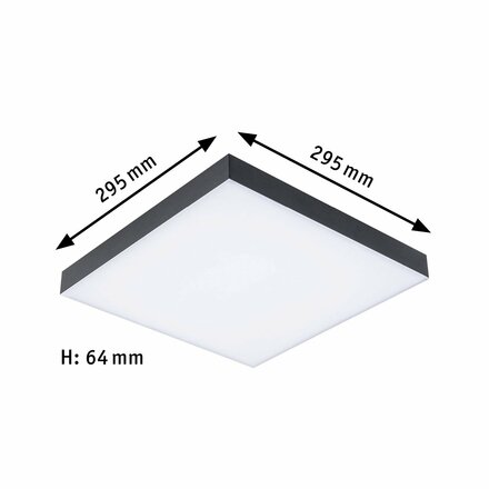 PAULMANN LED Panel Velora Rainbow dynamicRGBW hranaté 295x295mm 1420lm RGBW černá