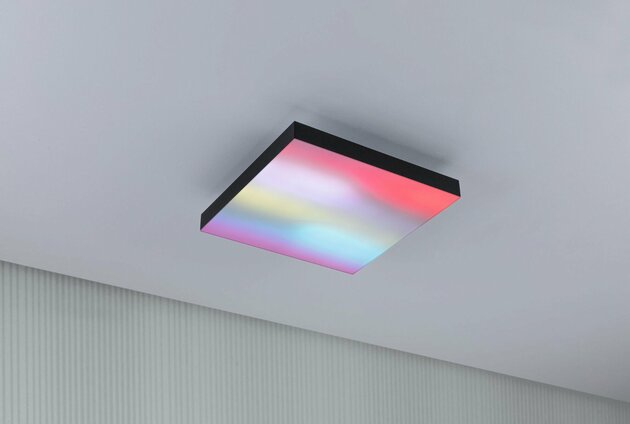 PAULMANN LED Panel Velora Rainbow dynamicRGBW hranaté 295x295mm 1420lm RGBW černá