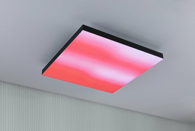 PAULMANN LED Panel Velora Rainbow dynamicRGBW hranaté 450x450mm 2110lm RGBW černá