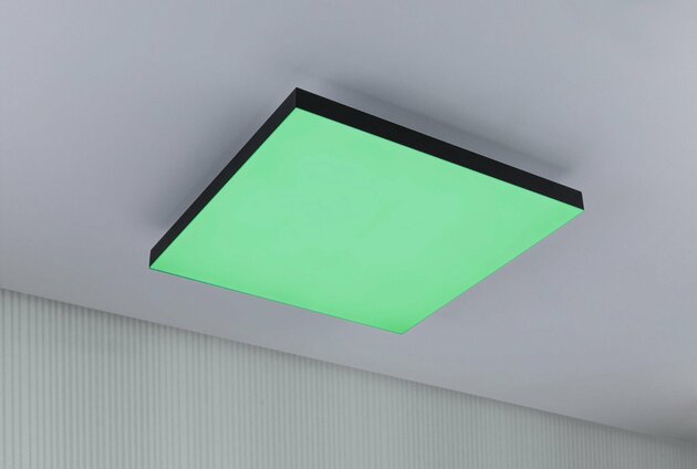 PAULMANN LED Panel Velora Rainbow dynamicRGBW hranaté 450x450mm 2110lm RGBW černá