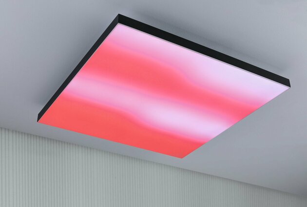 PAULMANN LED Panel Velora Rainbow dynamicRGBW hranaté 595x595mm 3520lm RGBW černá