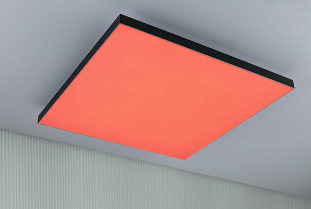 PAULMANN LED Panel Velora Rainbow dynamicRGBW hranaté 595x595mm 3520lm RGBW černá