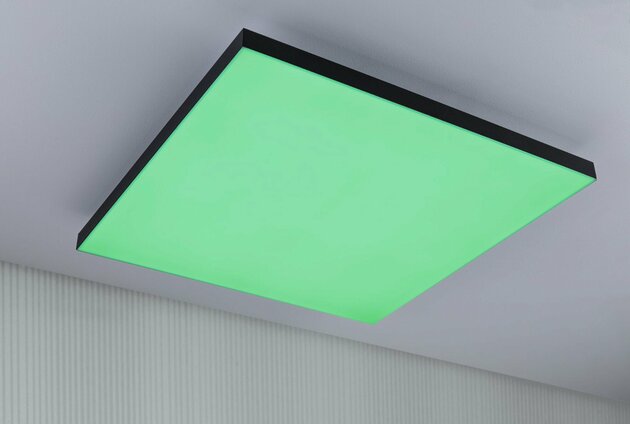 PAULMANN LED Panel Velora Rainbow dynamicRGBW hranaté 595x595mm 3520lm RGBW černá