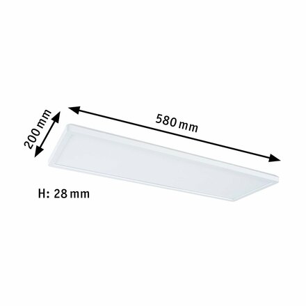 PAULMANN LED Panel Atria Shine hranaté 580x200mm 3000K bílá