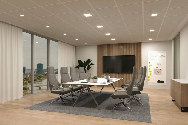 PAULMANN VariFit LED vestavné svítidlo Veluna Edge IP44 hranaté 90x90mm 3000K bílá stmívatelné