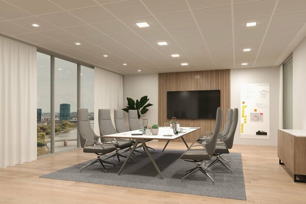 PAULMANN VariFit LED vestavné svítidlo Veluna Edge IP44 hranaté 200x200mm 3000K bílá stmívatelné