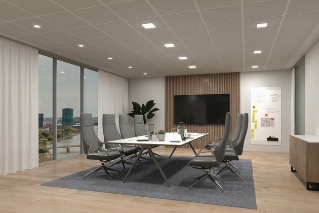 PAULMANN VariFit LED vestavné svítidlo Veluna Edge IP44 hranaté 160x160mm 4000K bílá stmívatelné