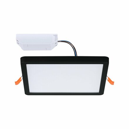 PAULMANN VariFit LED vestavné svítidlo Smart Home Zigbee Areo IP44 hranaté 175x175mm měnitelná bílá černá stmívatelné