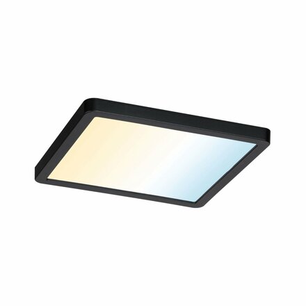 PAULMANN VariFit LED vestavné svítidlo Smart Home Zigbee Areo IP44 hranaté 175x175mm měnitelná bílá černá stmívatelné