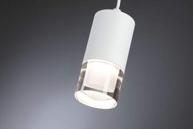 PAULMANN LED závěsné svítidlo Kame 9W čirá/bílá