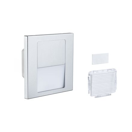 PAULMANN LED vestavné svítidlo do zdi Tsaro hranaté 80x36mm 1W 230V 2700K matný chrom