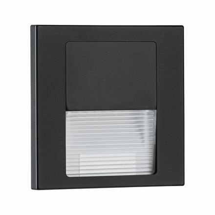 PAULMANN LED vestavné svítidlo do zdi Tsaro hranaté 80x36mm 1W 230V 2700K černá mat
