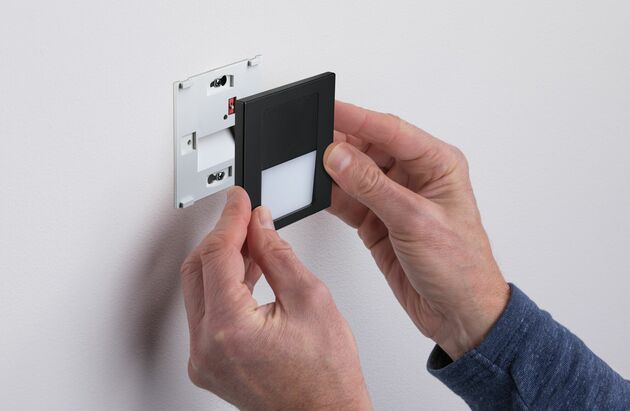 PAULMANN LED vestavné svítidlo do zdi Tsaro hranaté 80x36mm 1W 230V 2700K černá mat